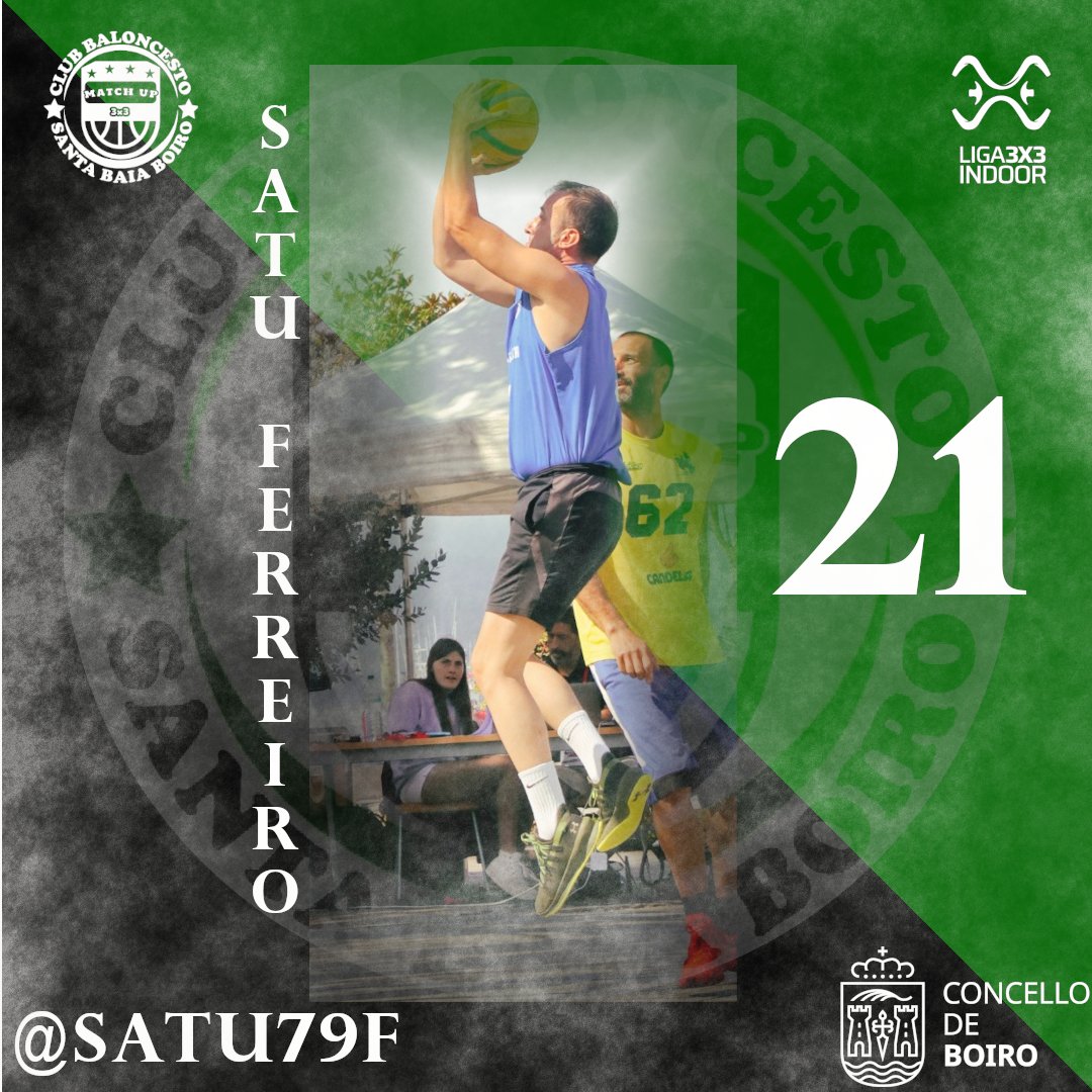🔥ROSTER @liga3x3indoor

2/4 @satu79f #21 ⏩

El segundo de nuestros jugadores para la Liga Indoor será Satu Ferreiro!! 🔥

#basquet #3x3 #basketball #basket3x3 #fiba3x3 #3x3europe #3x3fiba #basquet3x3 #liga3x3