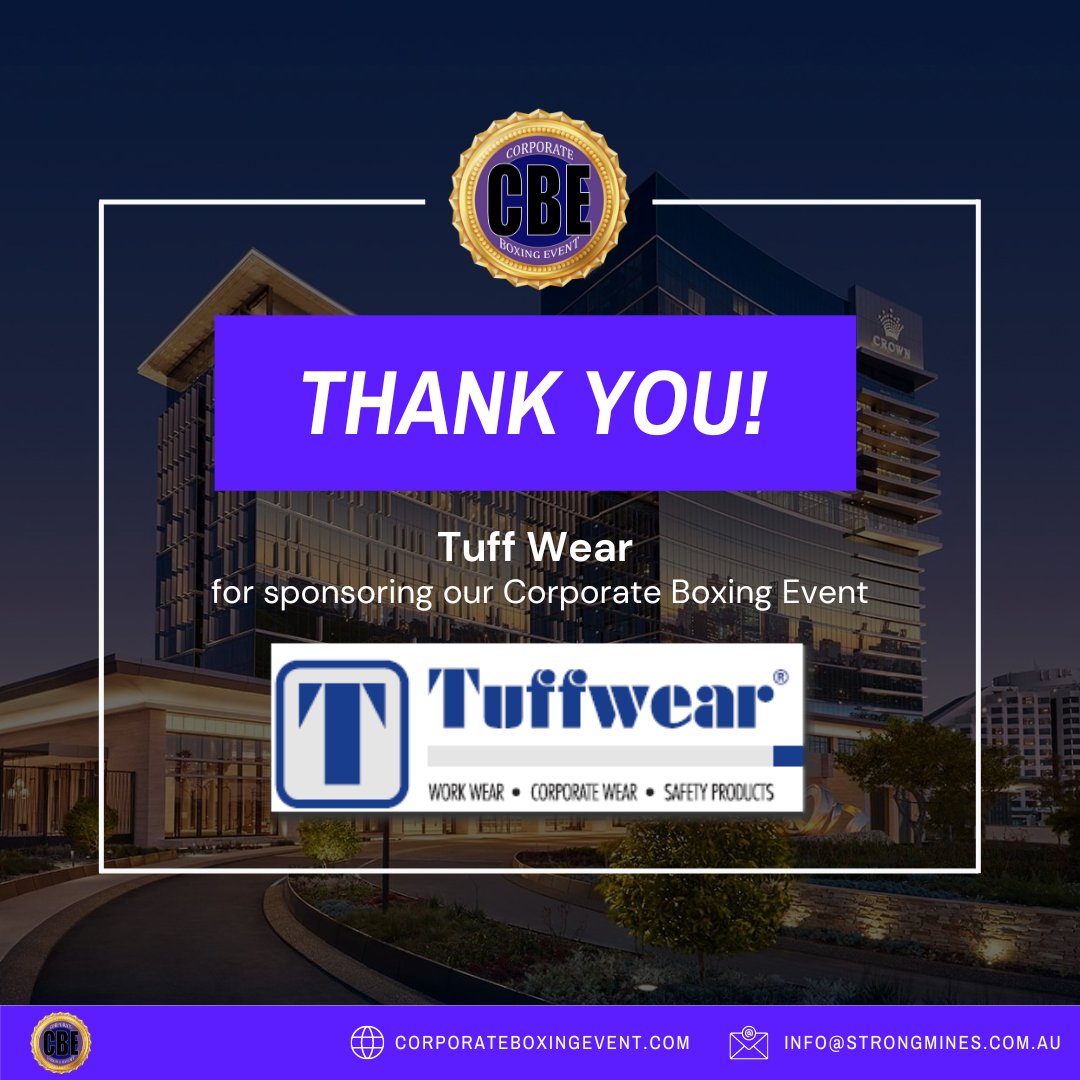 soathehulk's tweet photo. We would like to thank Tuffwear for coming on board and sponsoring our Corporate Boxing Event this year. We truly appreciate your support as we raise awareness for Mental Health and funds for the Blue Tree Project. π
#CBE #Charity #Boxing #MentalHealth #Mining #BlueTreeProject https://t.co/9KNA8e8LdB