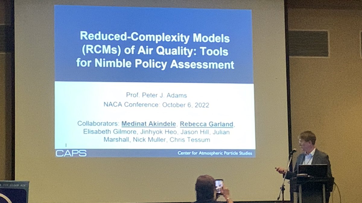 Prof Adams with a keynote on Reduced Complexity models for Air Quality management <a href="/Rehema1234/">Rebecca Garland</a> #NACA2022 <a href="/NACA_Conference/">National Association for Clean Air</a>