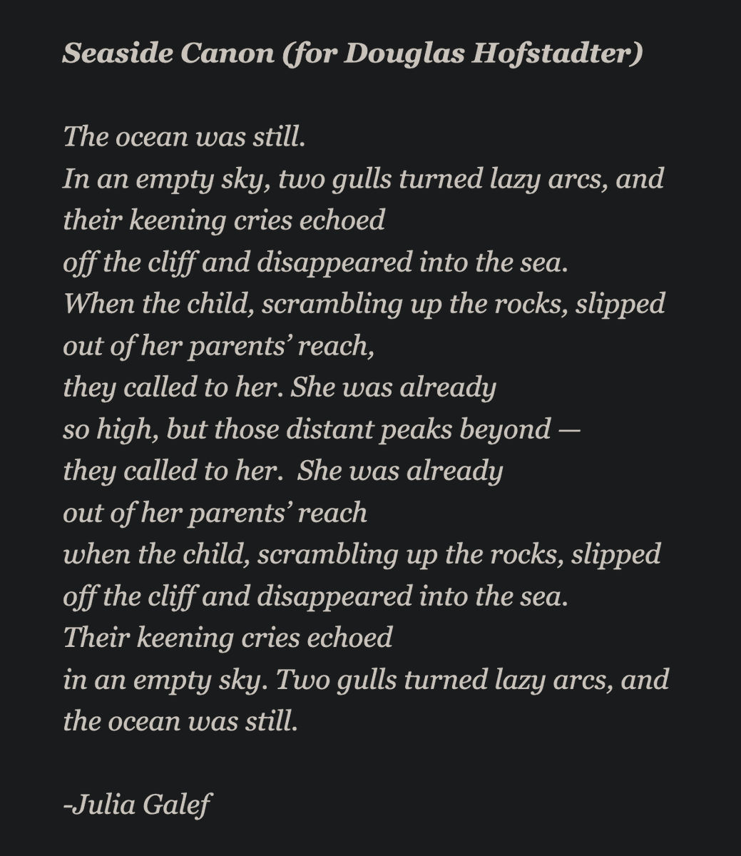 finmoorhouse's tweet photo. I love this 'palindromic poem' from @juliagalef, inspired by a dialogue in Gödel, Escher, Bach

https://t.co/o3hI09kFxw https://t.co/LDgFqzNz91