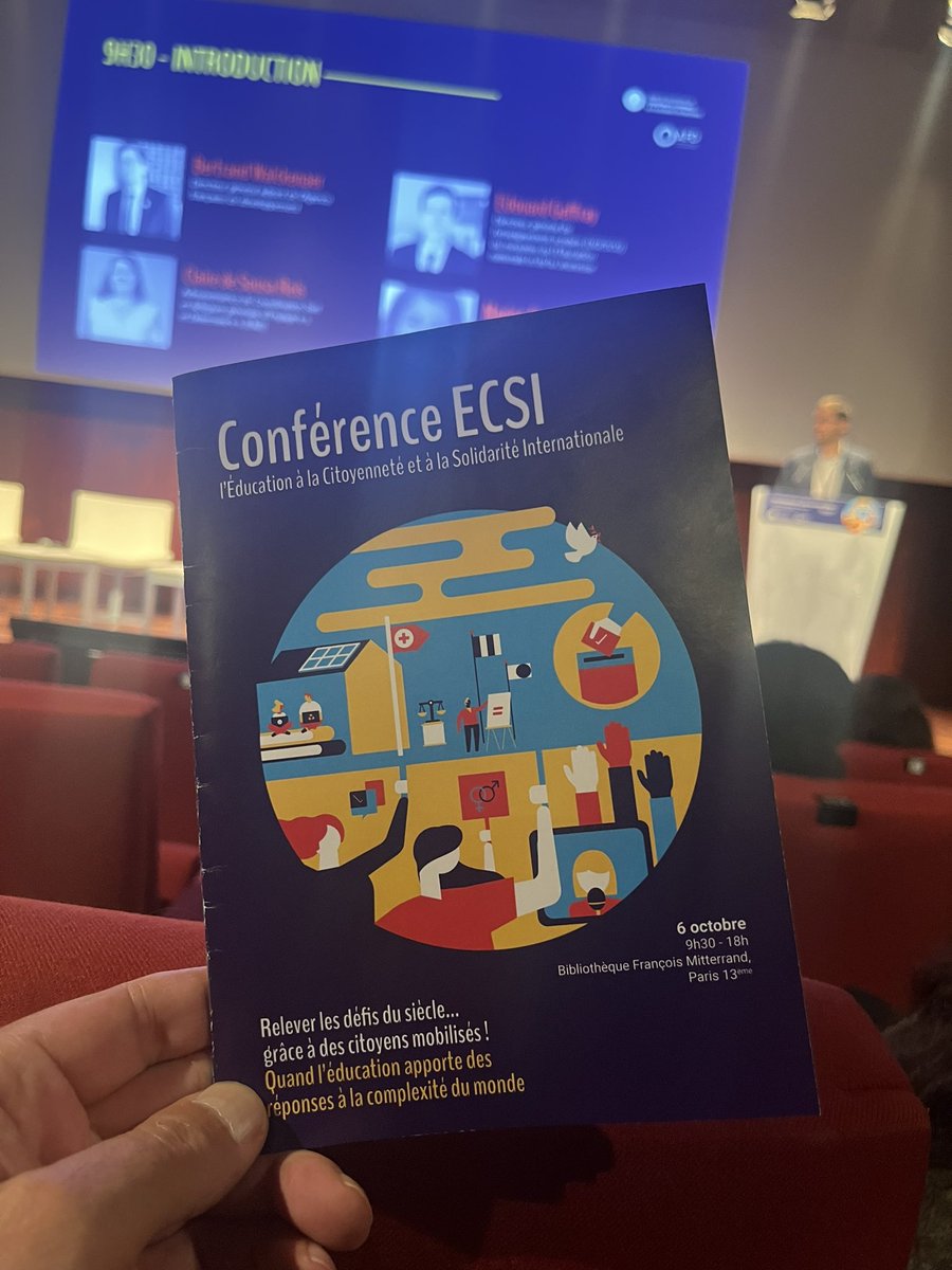 JMorfoisse's tweet photo. Conférence ECSI : Relever les défis du siècle…Quand l’éducation apporte des réponses à la complexité du monde #AFD #ECSI #solidaritelaïque #carolecoupez https://t.co/xcUfGykXZz