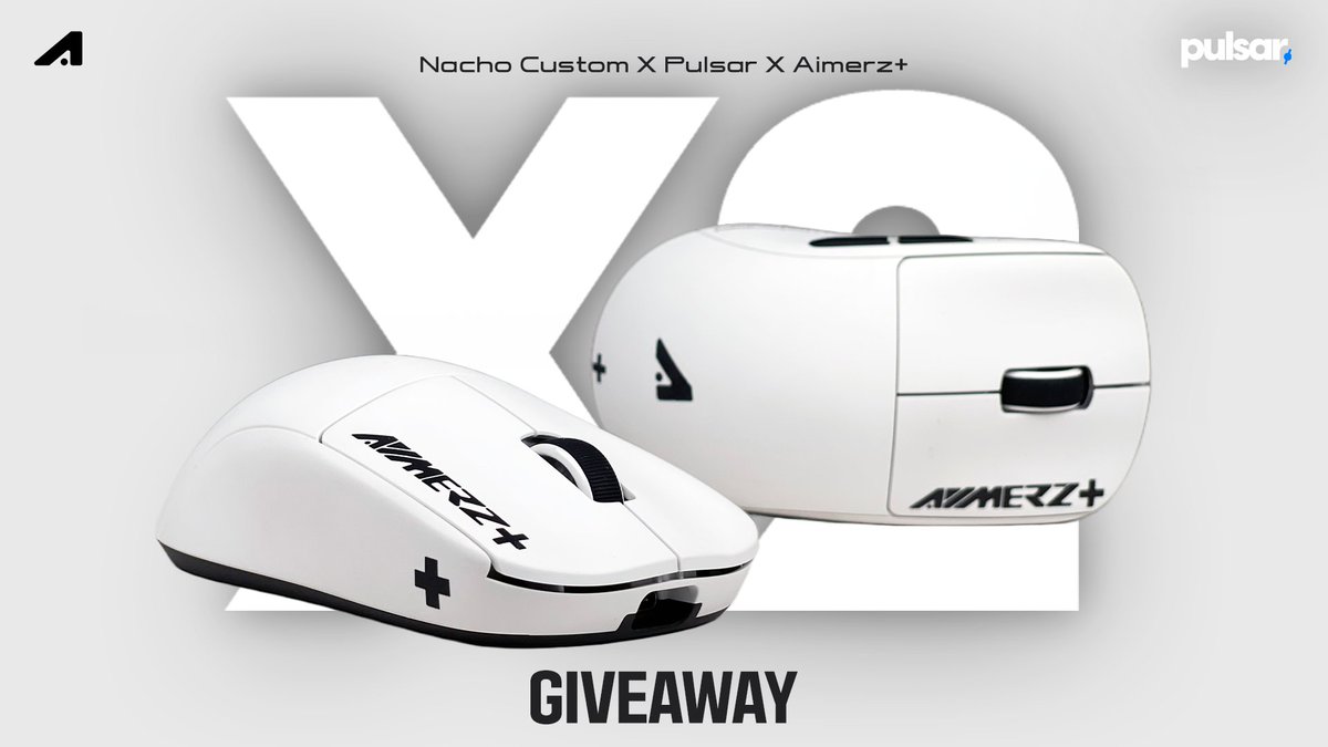 + aimerz+ x Pulsar Giveaway Event + 🐭 X2 aimerz+ Custom edition 🐭 1️⃣ X2 mini Custom edition 2️⃣ X2 Custom edition Designed by @NachoCustomz To enter: 🔸Follow @aimerzHQ and @PulsarGears 🔹Retweet & LIKE 🔸Tag your 2 friends ⏰2022-10-06 ~ 2022-10-20 #Giveaway #Giveaways
