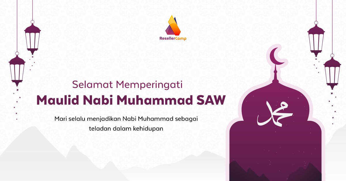 ResellerCamp's tweet photo. Selamat Memperingati Maulid Nabi Muhammad SAW bagi sahabat-sahabat muslim yang merayakan 🙏

#Maulid #MaulidNabi #NabiMuhammad #MaulidNabi #TahunIslam #Islam #MuhammadSAW #Resellercamp #Resellerdomain #Registrar #Registri #SoftwareHouse #JasaPembuatanWebsite #Website https://t.co/XLTn7TPdAh