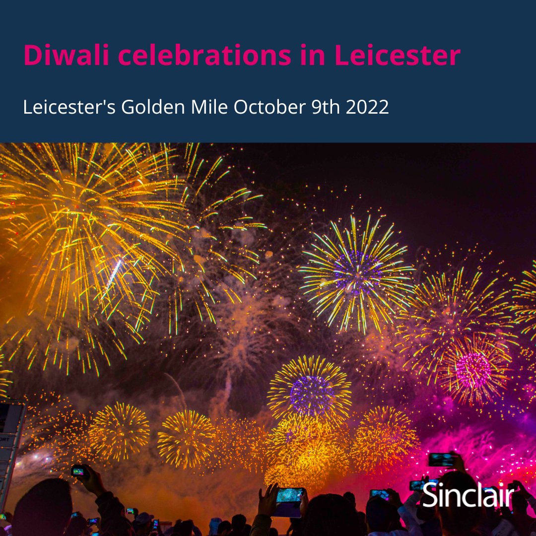 Sinclair_EA's tweet photo. Leicester's Golden Mile will shine bright as the city's famous Diwali lights return for another year of celebration.
#Sinclair #SinclairEstateAgents #LettingAgents #EstateAgents #Leicester #Leicestershire #OurPeople #100PercentLocal #LeicestershireProperty #LocalArea https://t.co/Rv1jqN65OL