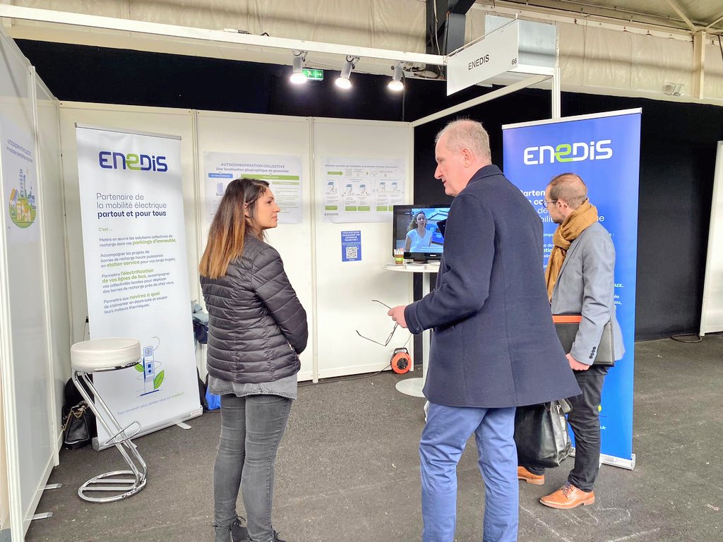enedis_normand's tweet image. Toute la journée, @enedis en #Normandie est présente au salon des #SolutionsDurables de la @MetropoleRouenN⚡

Venez découvrir nos solutions autour de l&apos;#Autoconsommation collective et la #MobilitéÉlectrique et échanger avec nous 🗣