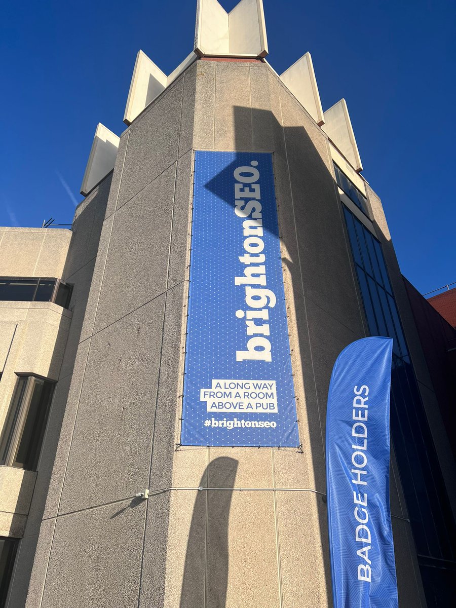 Day 1 @BrightonSEO today. Let's go! 🎉

#BrightonSEO #Brighton #BrightonSEO2022 #Brightonpier #conference
