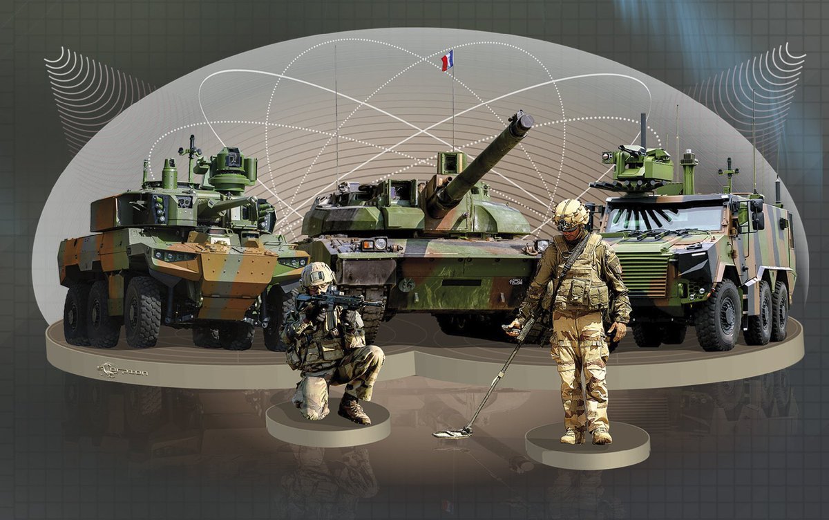 armeedeTerre's tweet photo. La modernisation de l’armée de Terre se traduit par #SCORPION. Un programme qui permettra de conserver la 1re place européenne en 2030.

➡️ Renouvellement des segments légers &amp; médians et montée en puissance du combat collaboratif jusqu’à l’horizon 2030✅
#PIHEDN2022 #CapaciTerre https://t.co/CKcsn8ihSL