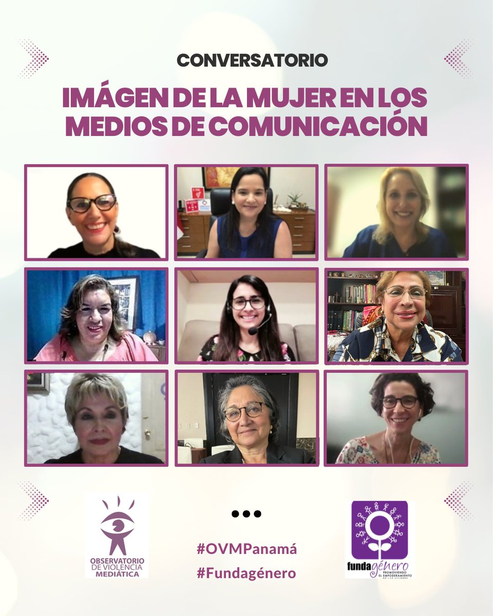 Organizamos el conversatorio "Imagen de las Mujeres en los Medios de Comunicación” en conmemoración en este mes de septiembre el Día Internacional de la Imagen de la Mujer en los Medios de Comunicación. Ya está disponible en nuestros perfiles de #Youtube #Instagram #ovmpanama