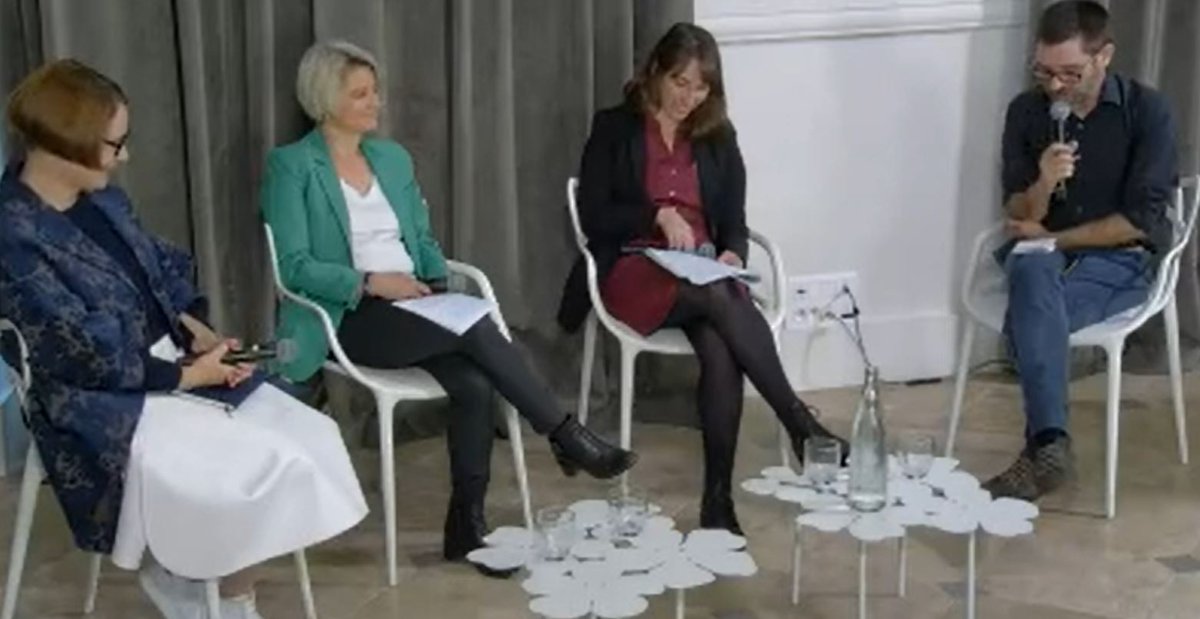ChambreNCGP's tweet photo. 🎬 [Evénement #Finance #ClimAct] : 🎤 @karen_fiol  - @ChambreNCGP  : "2023, c’est l’année du changement pour la #financedurable et je suis très optimiste sur l’évolution des formations pour les CGP, à partir de janvier prochain." https://t.co/u4eCAX0EQI