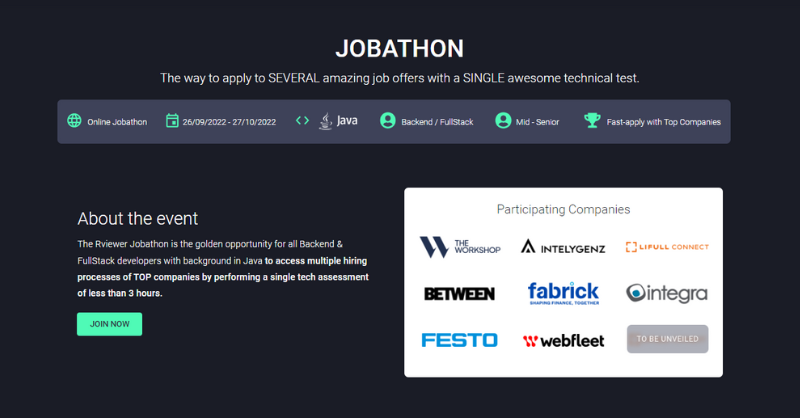 chosco_'s tweet photo. The past week at @Rviewer_ we launched the #JavaJobathon and +100 devs have signed up to participate! 🚀 

Their goal? 𝗔𝗰𝗰𝗲𝘀𝘀 𝘁𝗼 +𝟭𝟱 𝗷𝗼𝗯 𝗼𝗽𝗽𝗼𝗿𝘁𝘂𝗻𝗶𝘁𝗶𝗲𝘀 𝗯𝘆 𝘁𝗮𝗸𝗶𝗻𝗴 𝗮 𝐬𝐢𝐧𝐠𝐥𝐞 𝐜𝐨𝐝𝐢𝐧𝐠 𝐜𝐡𝐚𝐥𝐥𝐞𝐧𝐠𝐞!

Let me tell you more about it 🧵👇🏽