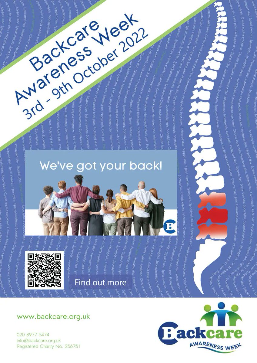 LNWH_wellbeing's tweet photo. This week is #BackCareAwareness week!
#BackPain is one of the most common #conditions that people live with in the UK.
The BackCare website is filled with information on how to deal with and prevent back pain. Check the link below: ๐
https://t.co/cksRyRRdjE https://t.co/cIa13jsSk9
