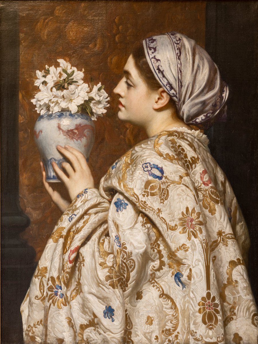 Reinterpreting historical paintings through a modern lens, artist <a href="/volker_hermes/">Volker Hermes</a> looks to Frederic Leighton’s 'A Noble Lady of Venice' (c.1865) for the latest in his series of #HiddenPortraits

Read our interview with Volker 👉 buff.ly/3Cac61I

#digitalart #nftart