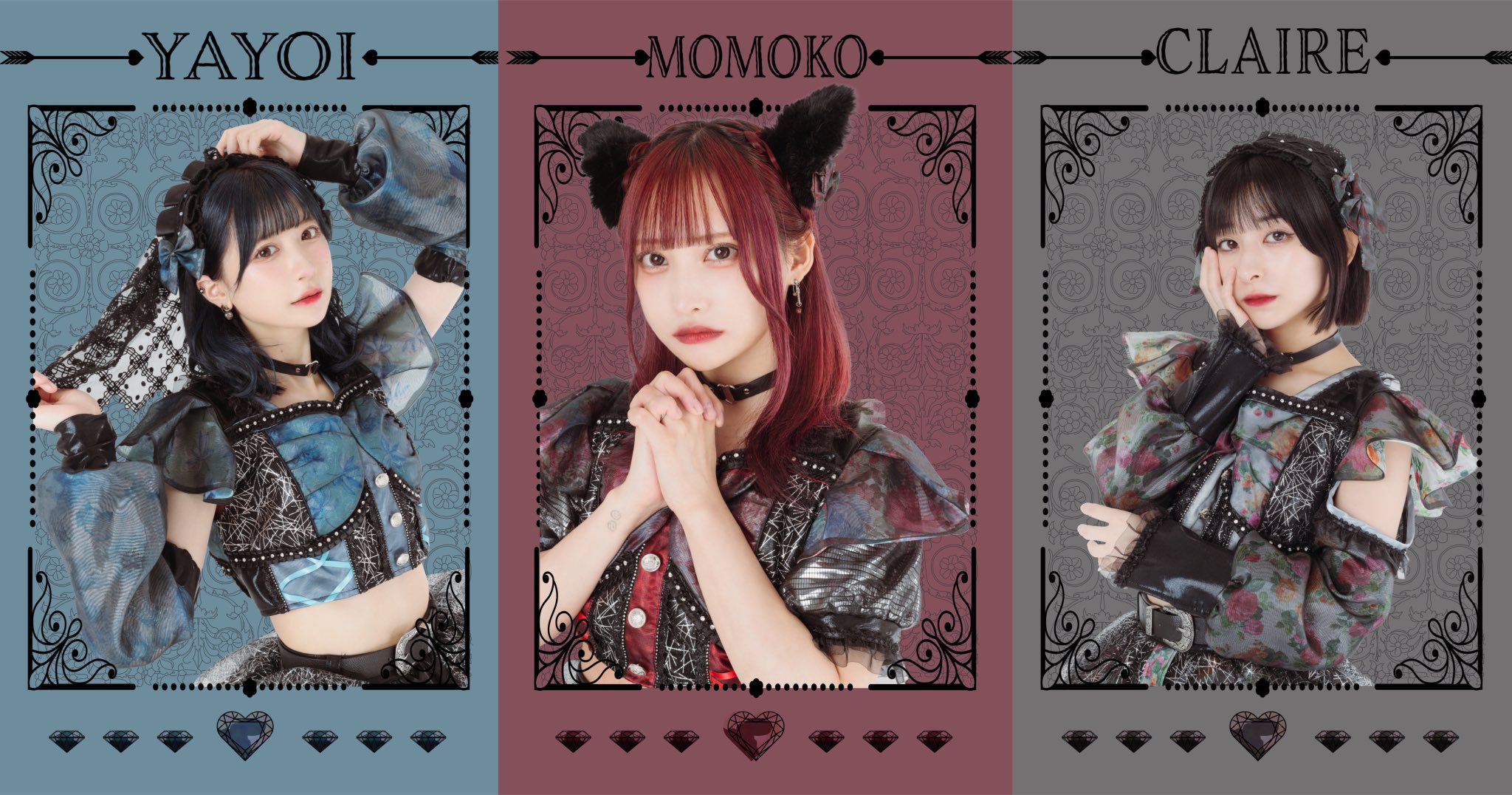 MEWM on Twitter: " 🖤MEWM 新ビジュアル公開🖤 💙やよい @MEWM_yayoi ️ももこ @MEWM_momoko 🤍