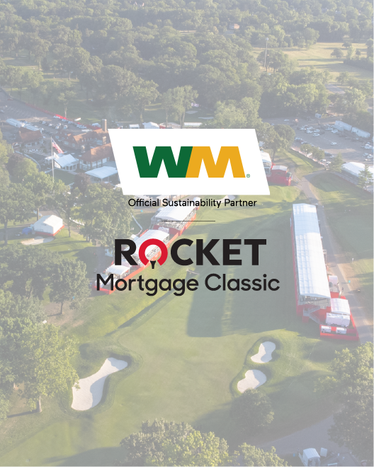 On #GreenSportsDay we recognize the importance of sustainability.

The #RocketMortgageClassic has teamed up with WM <a href="/WasteManagement/">WM</a> to take action toward streamlining waste operations, diverting waste from landfill, and leveraging partnerships to reach our sustainability goals.