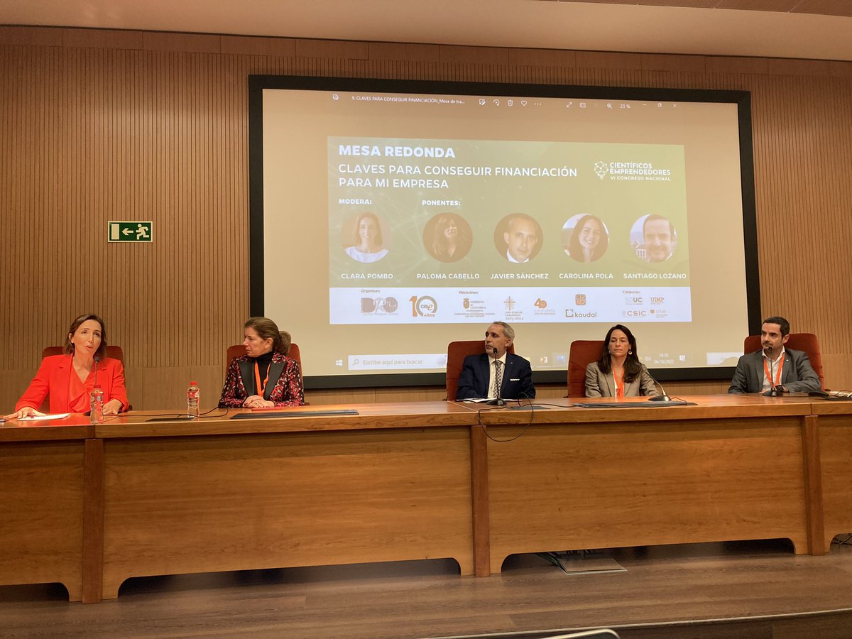jaime_delbarrio's tweet photo. En #Santander VI Congreso @cienciaemprende📢 ahora la Mesa: Claves para conseguir #financiación para mi empresa con C Pombo d @clarkemodet @PaloCabello @jgbrustenga d @enisa @carolinapola d @ARQUIMEA_ y S Lozano de #ClaveMayor 📲
👉https://t.co/3eLbXMJHy1 https://t.co/sHcCEN6TrN