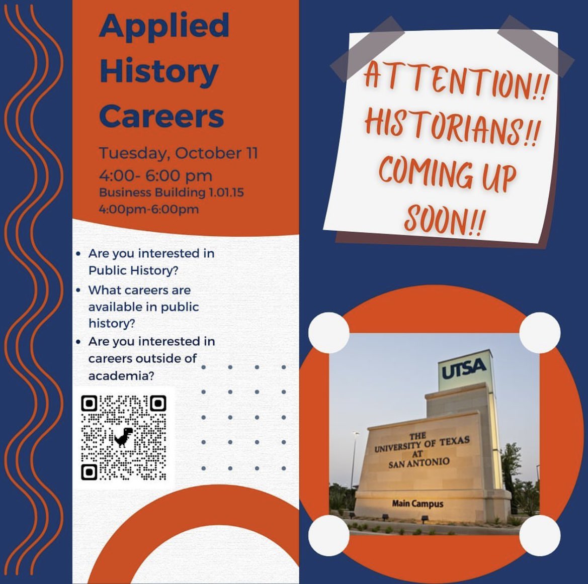 MissionHeritagePartners (@mhp_sanantonio) on Twitter photo ‼️NEXT WEEK‼️
MHP Executive Director Rosebud Coffey will take the with <a href="/UTSAHistoryDept/">UTSA History Dept.</a> to speak on her experience as a public historian! Such a great opportunity to help guide students on their professional paths. 🤗 We love to see it! ‼️NEXT WEEK‼️
MHP Executive Director Rosebud Coffey will take the with <a href="/UTSAHistoryDept/">UTSA History Dept.</a> to speak on her experience as a public historian! Such a great opportunity to help guide students on their professional paths. 🤗 We love to see it!