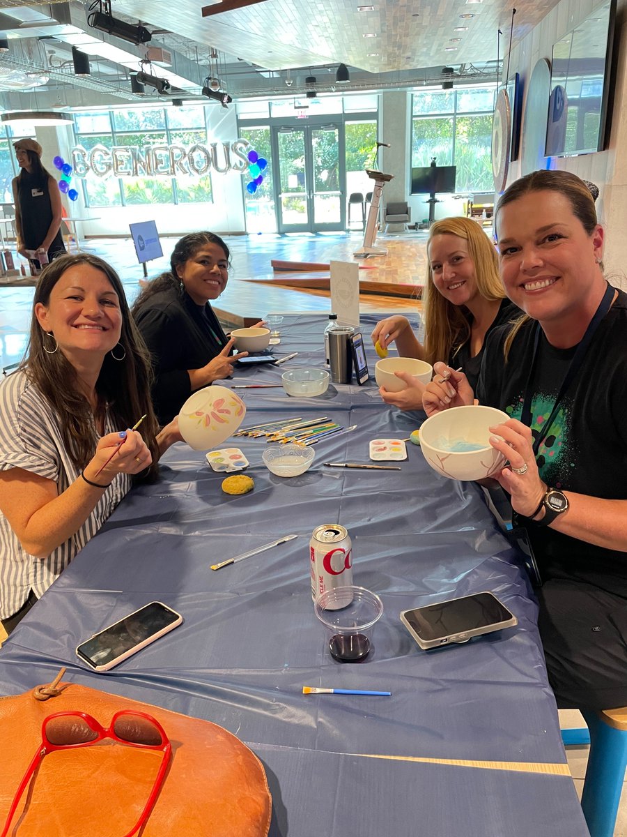 Bazaarvoice's tweet photo. We also painted bowls for the Austin Empty Bowl Project. #bgenerous #LiveBV https://t.co/Oinyl75vT6