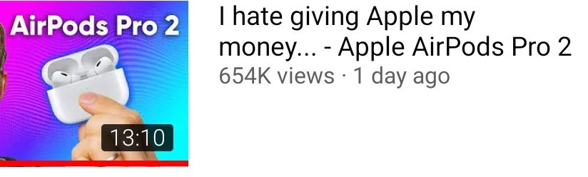 Standard Airpods pro experience tbh