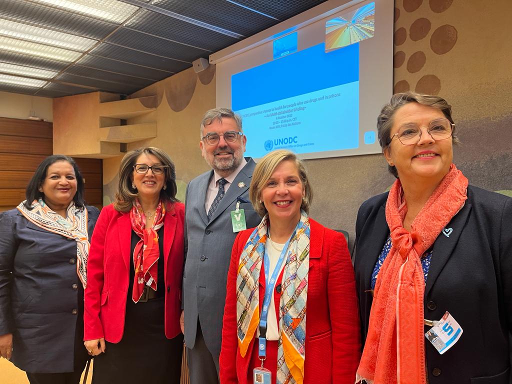 @UNODC_HIV is pleased to organize the 1st ever meeting with #Geneva Permanent Missions and Int'l orgs to discuss collaboration on scaling up and improving quality of #HIV programmes for #PWUD and people in #prison, focusing on @UNODC work in #CentralAsia and #MENA region #SDG3