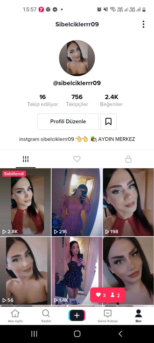 arkadaşlar beni TikTok hesabımdan takip edebilirsiniz ❤️