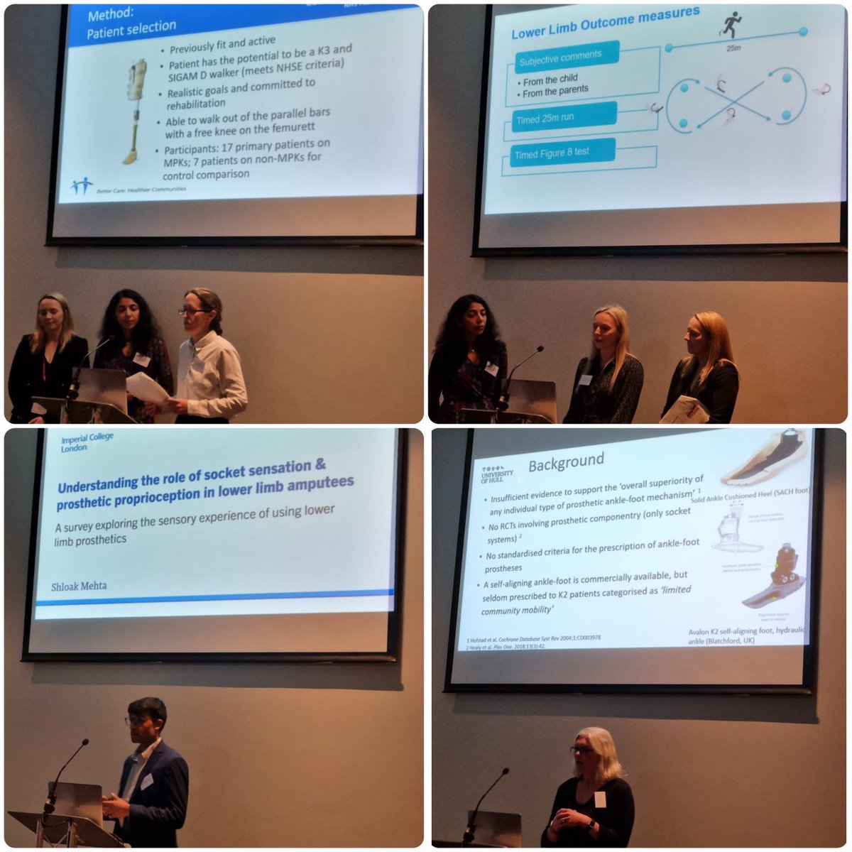 The first 4 free papers of the ASM, so nice to have thought provoking discussions in person! #ISPO #ISPOUK #ASM #prosthetics #orthotics