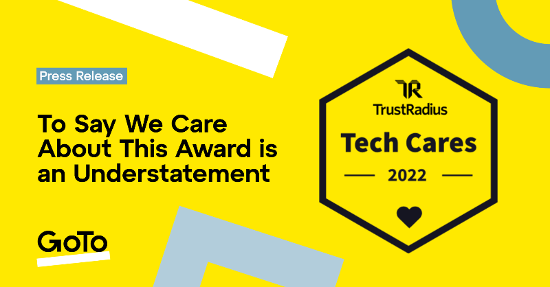 GoTo's tweet photo. "#ESG is a part of our daily lives here at GoTo, through our portfolio of hybrid work products making a positive impact on the environment, our strong charitable giving programs, and DEI efforts." - Paddy Srinivasan, CEO​​

See all the 2022 @TrustRadius Tech Cares Award details: