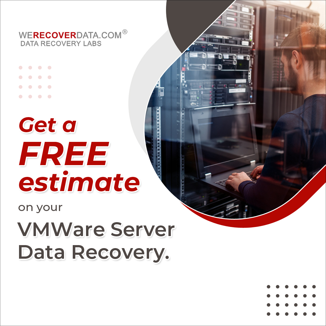 WeRecoverData's tweet image. Get a free estimate on your #VMWareServer #DataRecovery. We’re confident that we can restore all your files to minimize data loss. werecoverdata.com/services/esx-g…