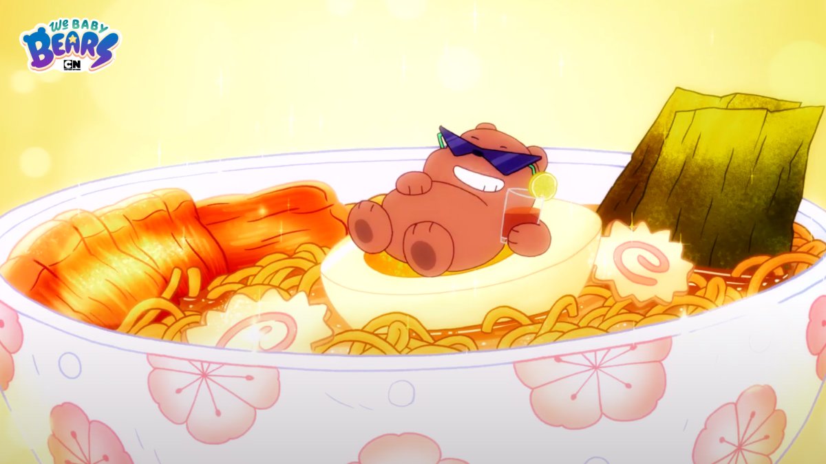 Anybody else wishing they could celebrate with a ramen jacuzzi?? 🤚🤚🤚🐻🍜 🏊