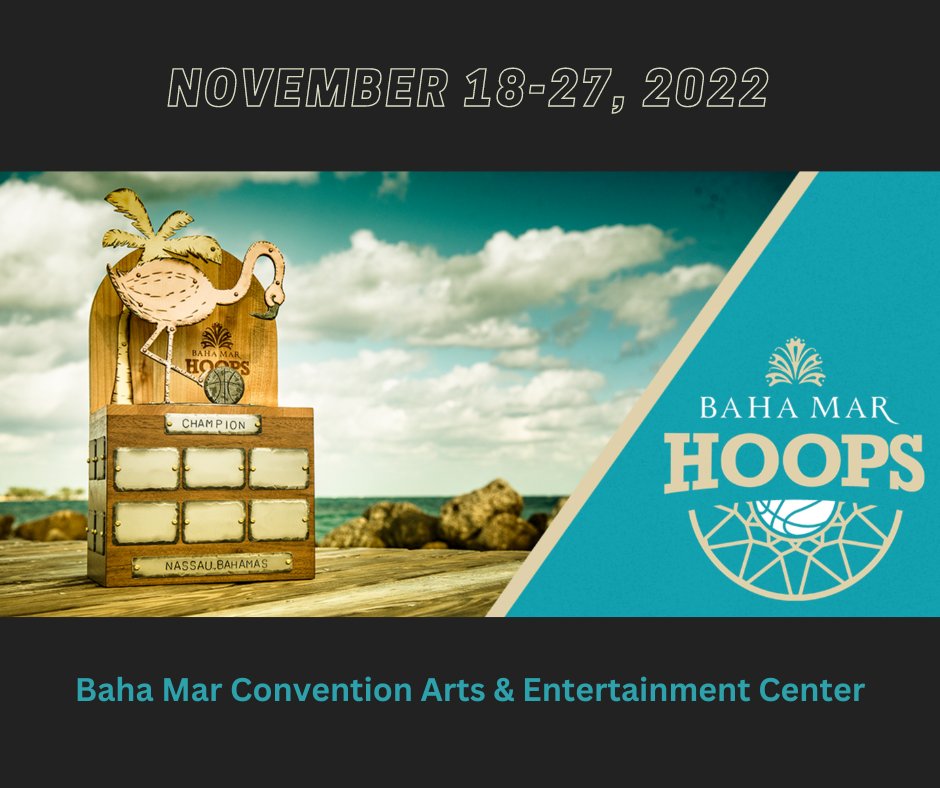 HappsNow's tweet image. In only its second year, Baha Mar Hoops will play host to the largest event in the sport of college basketball when 20 men’s and women’s teams play this Thanksgiving at Baha Mar! Book your tickets and join us in The Bahamas!

bahamarhoops.com