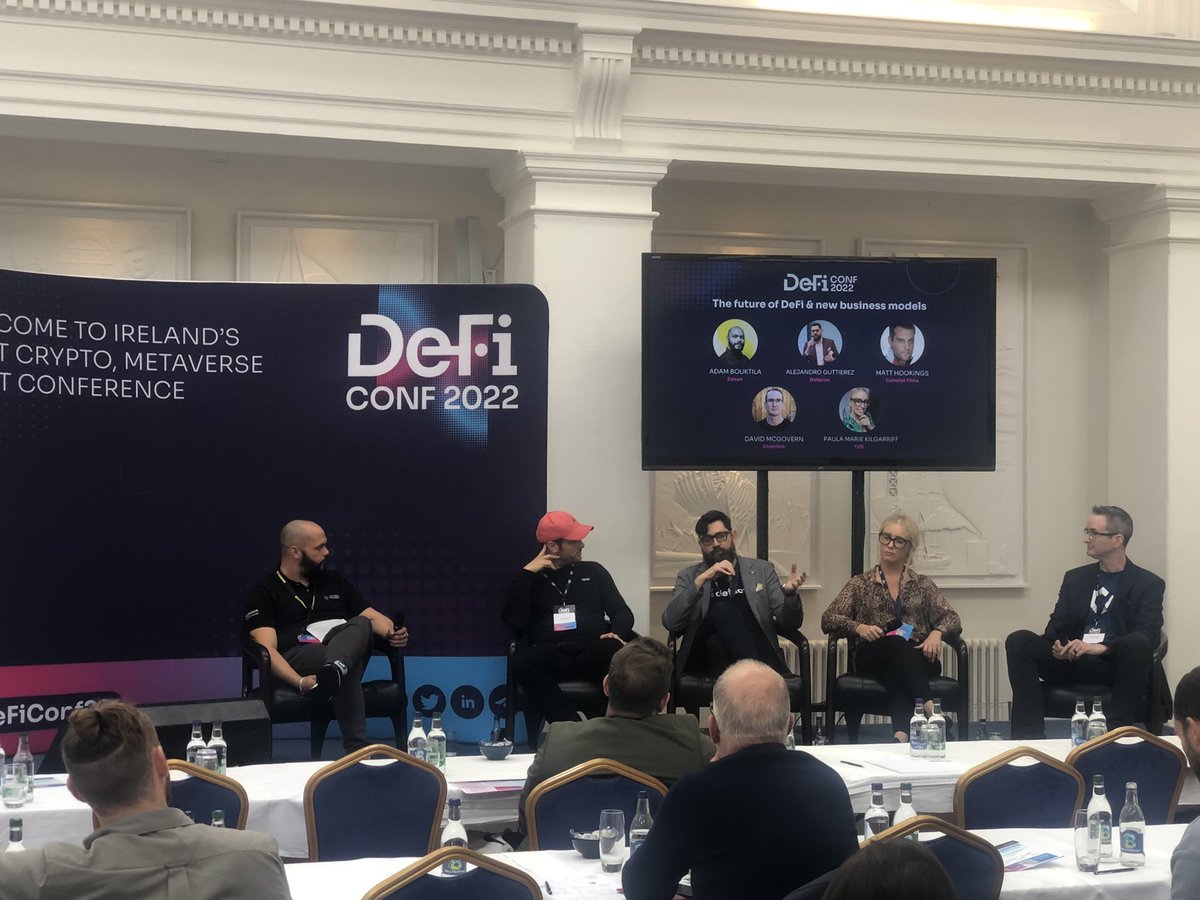 DeFi_Conf's tweet photo. @zaisanglobal hosting a panel discussing the future of DeFi! 

@defactor_ @CamelotFilmsUK @chainlinklabs @WeAreTUDublin 

#DeFiConf22 https://t.co/QlTftfBSc6