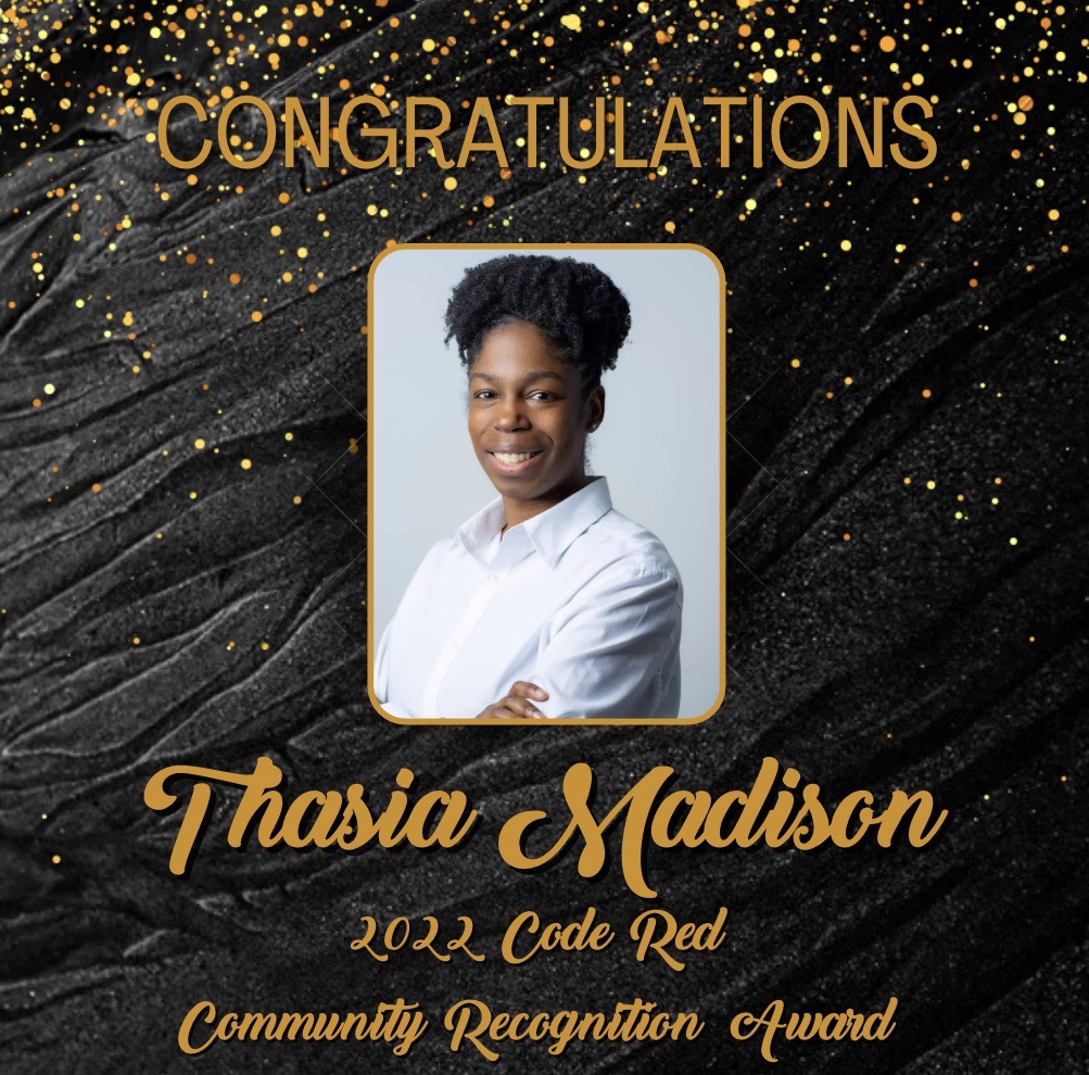 TruthProjectHTX's tweet photo. We are so excited to honor Thasia Madison with the 2022 Code Red Community Recognition Award. 

#markyourcalendar #FUNdraiser #rooftop #truthprojecthtx
#queer #nonbinary #life #giveback #charity #event #houston #community #savethdate #codered https://t.co/NNHCFHKMyZ