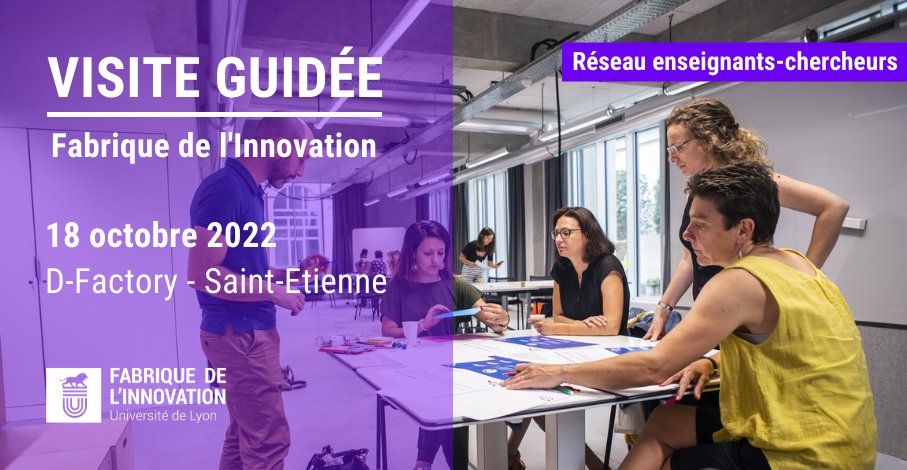 fabrinnov's tweet photo. 🗓️ Vous êtes enseignant-chercheur à #SaintEtienne et vous souhaitez intégrer plus de #créativité dans votre enseignement ?
Découvrez la @fabrinnov le 18/10 👉 https://t.co/B5FAcURk41
@Univ_St_Etienne @TelecomStE @ENISaintEtienne @ENSASE_officiel @MINES_StEtienne @lacitedudesign https://t.co/46LoGC56fo