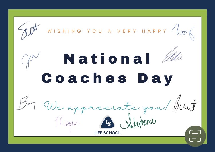 SLThrush's tweet photo. Happy National Coaches Day to ALL of ⁦@lifeschools⁩ amazing coaches! This is on behalf of the Life School Executive Team. Have a great day and Thank You for supporting the mission/vision and using your sport to change lives. ⁦@lifemustangs⁩ ⁦@Life_Lions⁩ https://t.co/6mlPOCLl1E