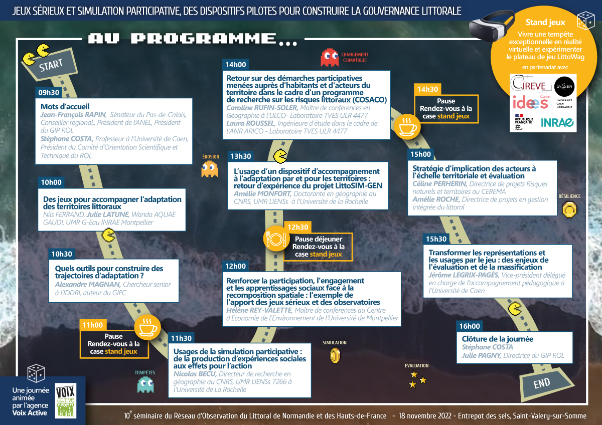 ROL_NHdF's tweet photo. SAVE THE DATE📆
Découvrez le programme du 10ème séminaire du @ROL_NHdF qui aura lieu le 18 novembre 2022 à Saint Valéry sur Somme !
#conférence #littoral #seriousgames #adaptation #connaissance #évaluation https://t.co/m0VMcwjbtA