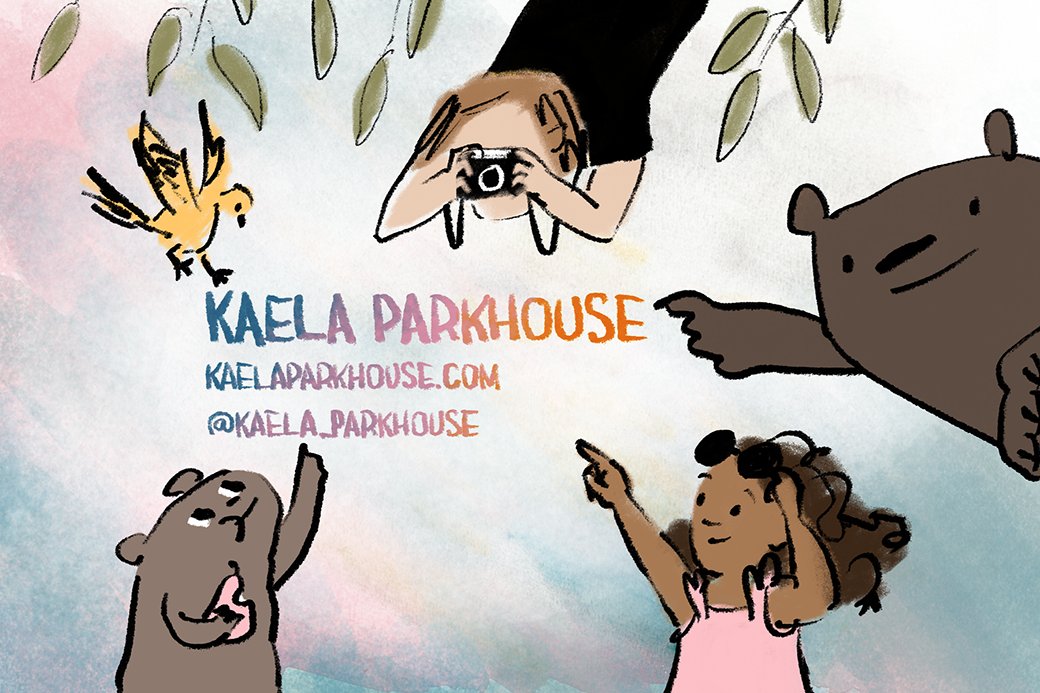 I enlisted my characters to do some light marketing for me... thanks, guys. I'm an author-illustrator seeking representation. Happy #KidLitArtPostcard Day!
🎨kaelaparkhouse.com
📱instagram.com/kaela_parkhous…