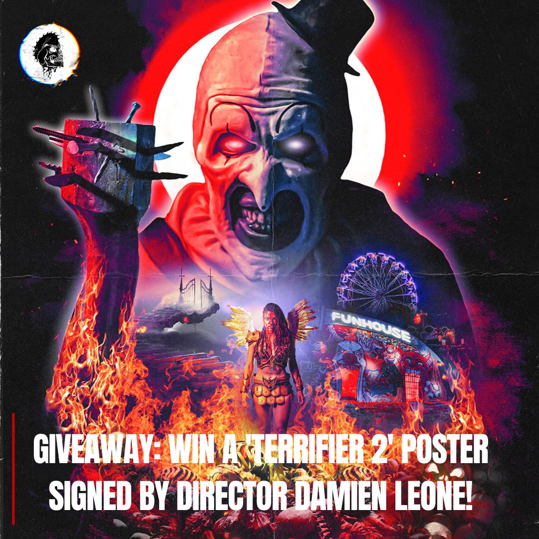 *GIVEAWAY* Terrifier 2 opens in theaters TONIGHT from Bloody Disgusting, Cinedigm &amp; Iconic Events. We've got one poster signed by Damien Leone to give away to one lucky fan. To enter, all you need to do is reply to this tweet with confirmation of your ticket purchase. Good luck!