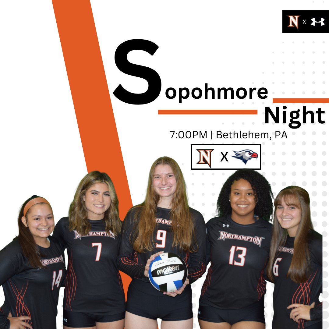NCCAthletics's tweet photo. 🚨Sophomore Night🚨
🏐W. Volleyball
🆚 @falconssports 
⏲️7:00PM
📍Bethlehem, Pa
📺https://t.co/d6XRGPqqwQ https://t.co/5ommko3vJN