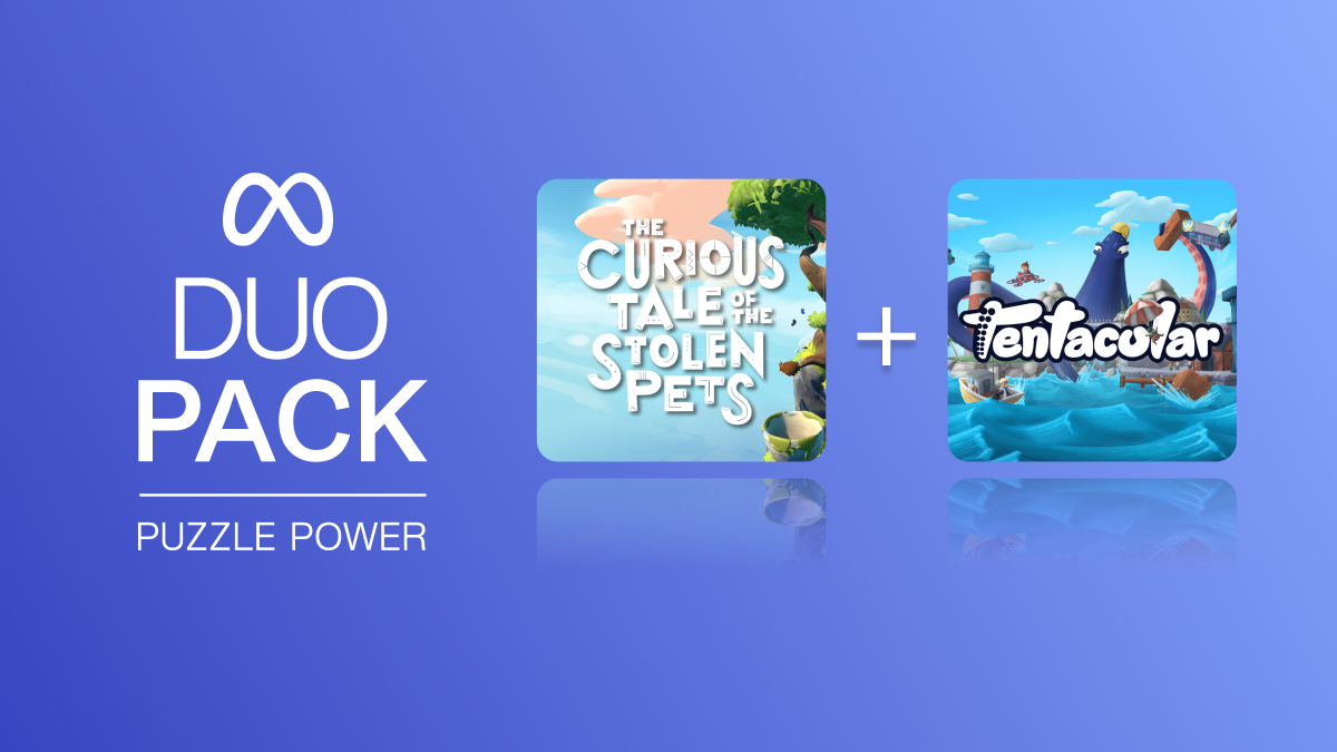 CuriousTaleGame's tweet image. Grab The Curious Tale of the Stolen Pets &amp;amp; Tentacular in this week's #Quest Duo Pack for an amazing 𝟮𝟴% 𝗼𝗳𝗳! 🤩

📆: Deal ends Oct 9
🛒: ocul.us/3fC2mWd

#vr #virtualreality #quest2 #metaquest2