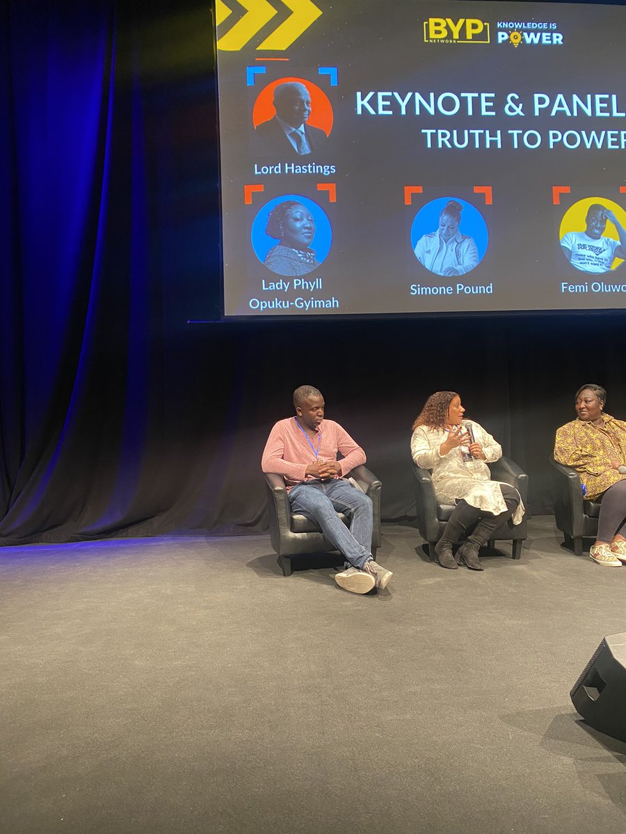 BYPNetworkApp's tweet image. “Knowing that the people in power do not have our best interests in heart, that's the first step. Brexit is an example. If they're willing to keep pushing in that direction, they obviously don't care about us. But, giving up is harder. “- @Femi_Sorry 

#bypconference