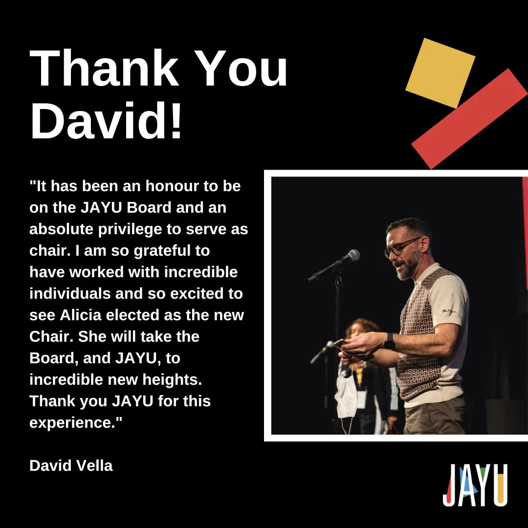 JayuCanada's tweet photo. After eight years, David Vella will be stepping down from the JAYU Board of Directors. David has had a hand in helping JAYU grow from a weekend film festival to the thriving charitable organization that it is today. The JAYU team will greatly miss him!
#jayu #jayucanada #arts https://t.co/PyisCkQqXT