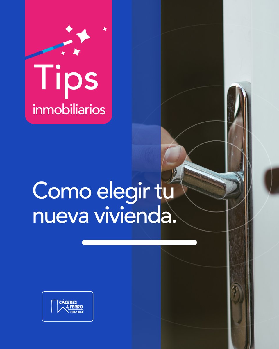 CaceresyFerro's tweet photo. Cada semana te daremos 🪄#tips y 💡#consejos para que en tu #hogar, vivir sea toda una experiencia 😁.

En esta ocasión te aconsejamos como elegir tu #nueva #vivienda.

Mira la publicación: https://t.co/VRGmujgJmu

¡No olvides seguirnos! 😊 https://t.co/yohokCTv7Z