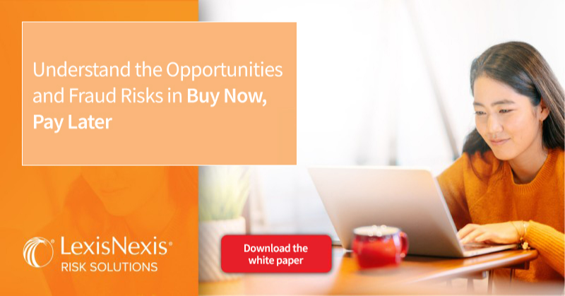 hammoudhibaa's tweet photo. As the adoption of Buy Now, Pay Later (BNPL) grows, so do the fraud risks. Download the white paper to learn more about mitigating BNPL fraud. I work for LexisNexis Risk Solutions. https://t.co/hoKErh5R7x https://t.co/dFkiSQLT7v