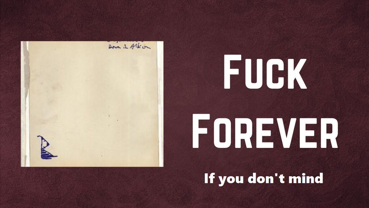 TheExtremeMusi1's tweet photo. "#FuckForever
If you don't mind
Oh fuck forever?
If you don't mind, don't mind, I don't mind, I don't mind
Oh what's the use between death and glory?
I can't tell between death and glory
New labour and Tory
Purgatory and no happy families"
— Patrick Walden / @petedoherty https://t.co/Qyqq7Gy545