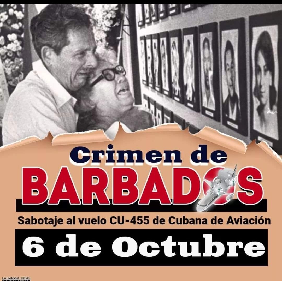 @CMLuisACarbo <a href="/DMESaguaDeT/">Dirección General de Educación Sagua de Tánamo</a>
No al terrorismo
Cuba rinde tributo a sus héroes y mártires.
Los educadores sagüeros recordamos este horrendo crímen.
Venceremos!!!🇨🇺🇨🇺🇨🇺