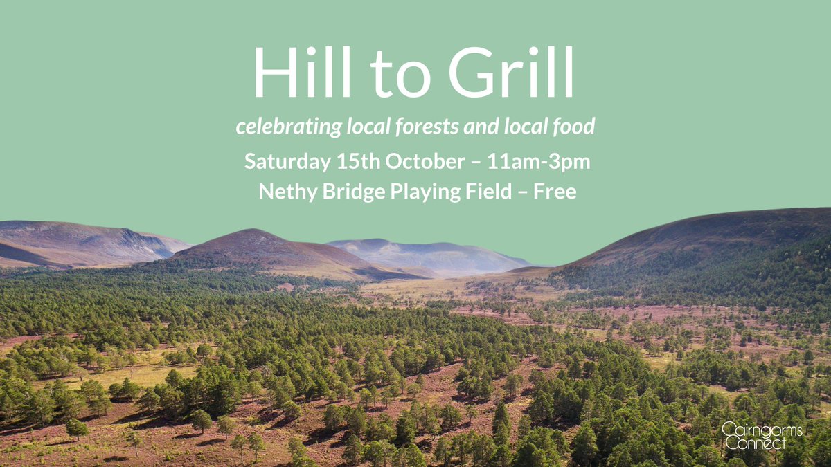 Next weekend ⏰ Join us for 'Hill to Grill', a celebration of local forests and food 🍔🌲 🌲The event is FREE, and no need to register. (But if you click 'going' on our Facebook event we can make sure we've got enough burgers for everyone) ➡️ bit.ly/FBHill2Grill