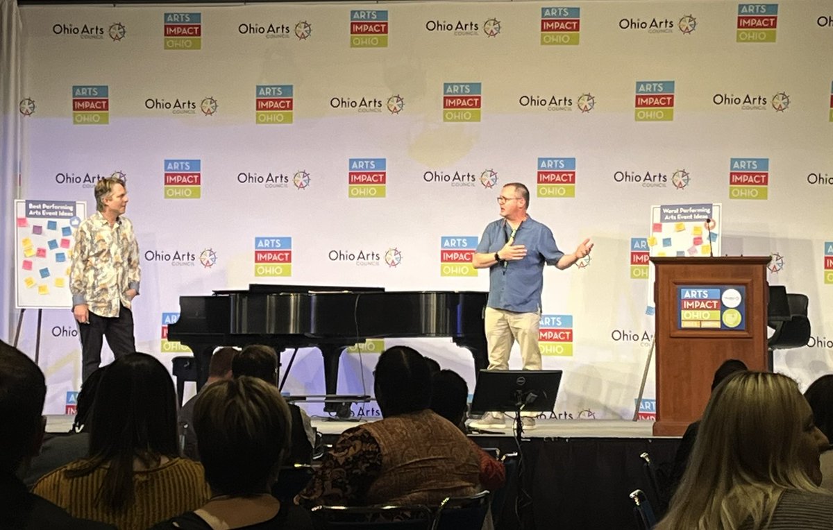 Checking out the <a href="/OhioArtsCouncil/">Ohio Arts Council</a> #ArtsImpactOhio conference.