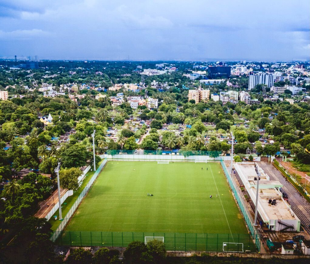 Naveen_Odisha's tweet photo. Mesmerised seeing the beautiful Capital Football Arena in #Bhubaneswar where our football stars will practice during the FIFA U-17 #WomensWorldCup. I am sure, the world class facilities at the training centre will help the players prepare well for the mega event. #OdishaForSports https://t.co/0TmK3fGw0k