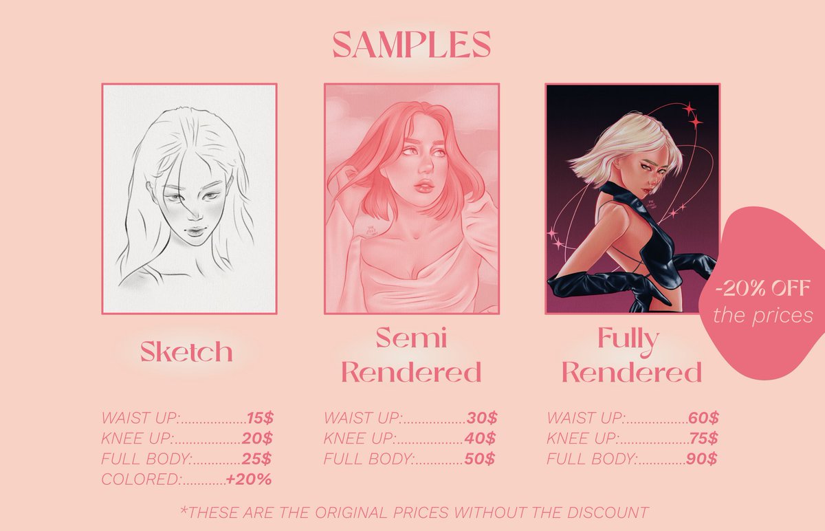 thebeezart's tweet photo. [ -20% DISCOUNT]
🌸 COMMISSIONS OPEN 

Opening commissions with a fresh commission sheet! Soon it's my birthday so you can get -20% off on digital portraits!! 
For now 3 slots are available. Please DM if you are interested! 💕

#commissionsopen #kpop #kpopcommissions #kpopfanart https://t.co/djDOLiee15