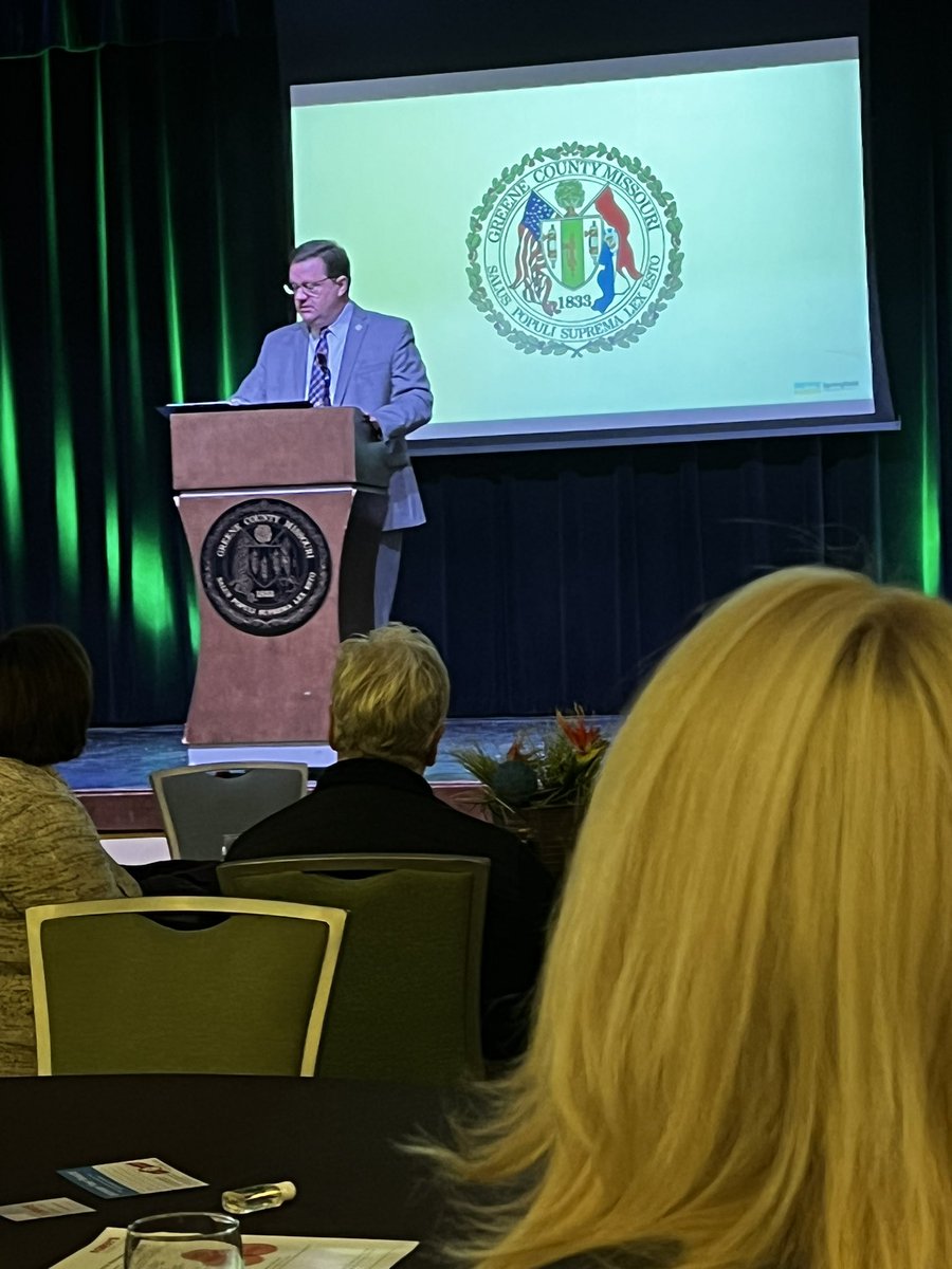 A great start to a beautiful Ozarks fall day with <a href="/bobdixonMO/">Bob Dixon</a> delivering the State of <a href="/GreeneCountyMO/">Greene County MO</a>  Thanks for the positive update!  #goodmorningSGF