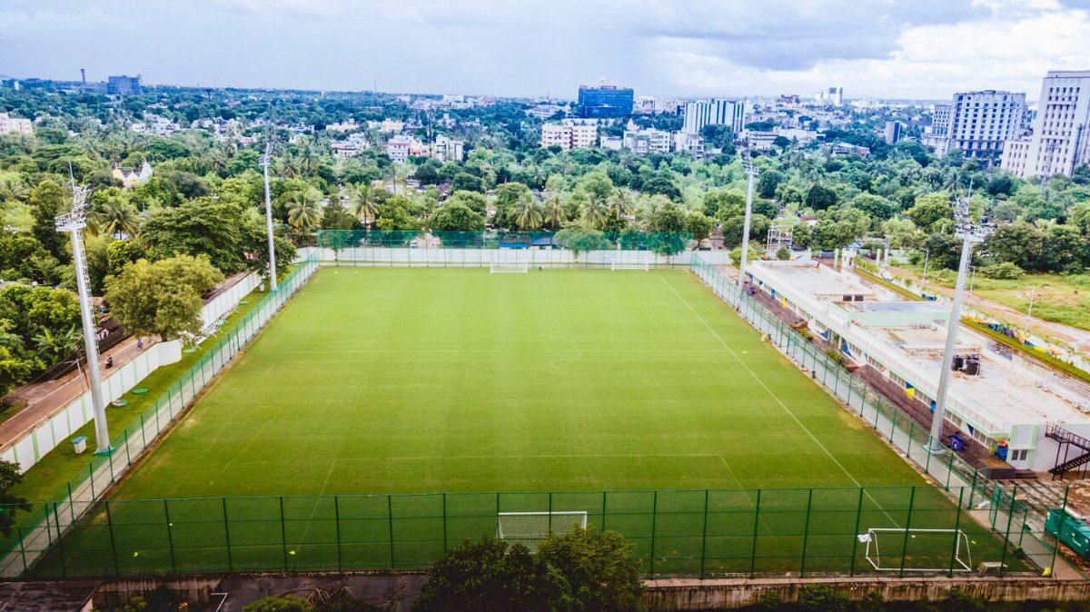 Naveen_Odisha's tweet photo. Mesmerised seeing the beautiful Capital Football Arena in #Bhubaneswar where our football stars will practice during the FIFA U-17 #WomensWorldCup. I am sure, the world class facilities at the training centre will help the players prepare well for the mega event. #OdishaForSports https://t.co/0TmK3fGw0k